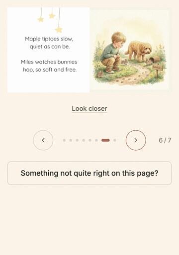 A page of the book open for approval on a phone